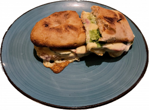 Schinken oder Salami-Käse Baguette